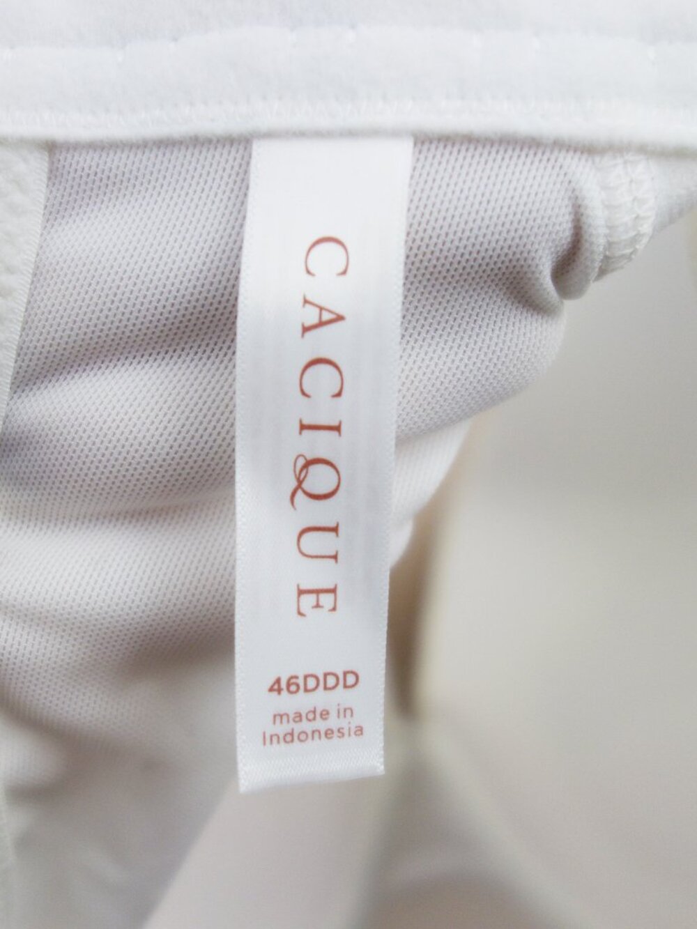 Cacique Collection Boost Plunge Push Up White Lace Bra (46DDD) NWT! - Picture 10 of 11